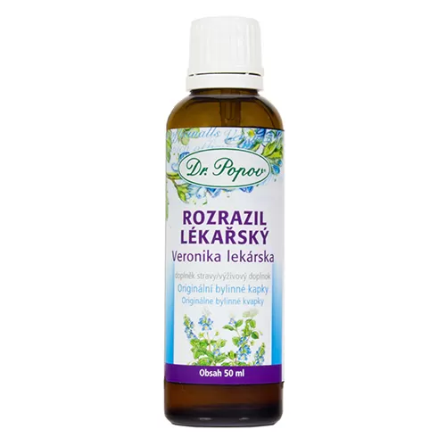 Dr. Popov Bylinné kapky Rozrazil lékařský 50 ml